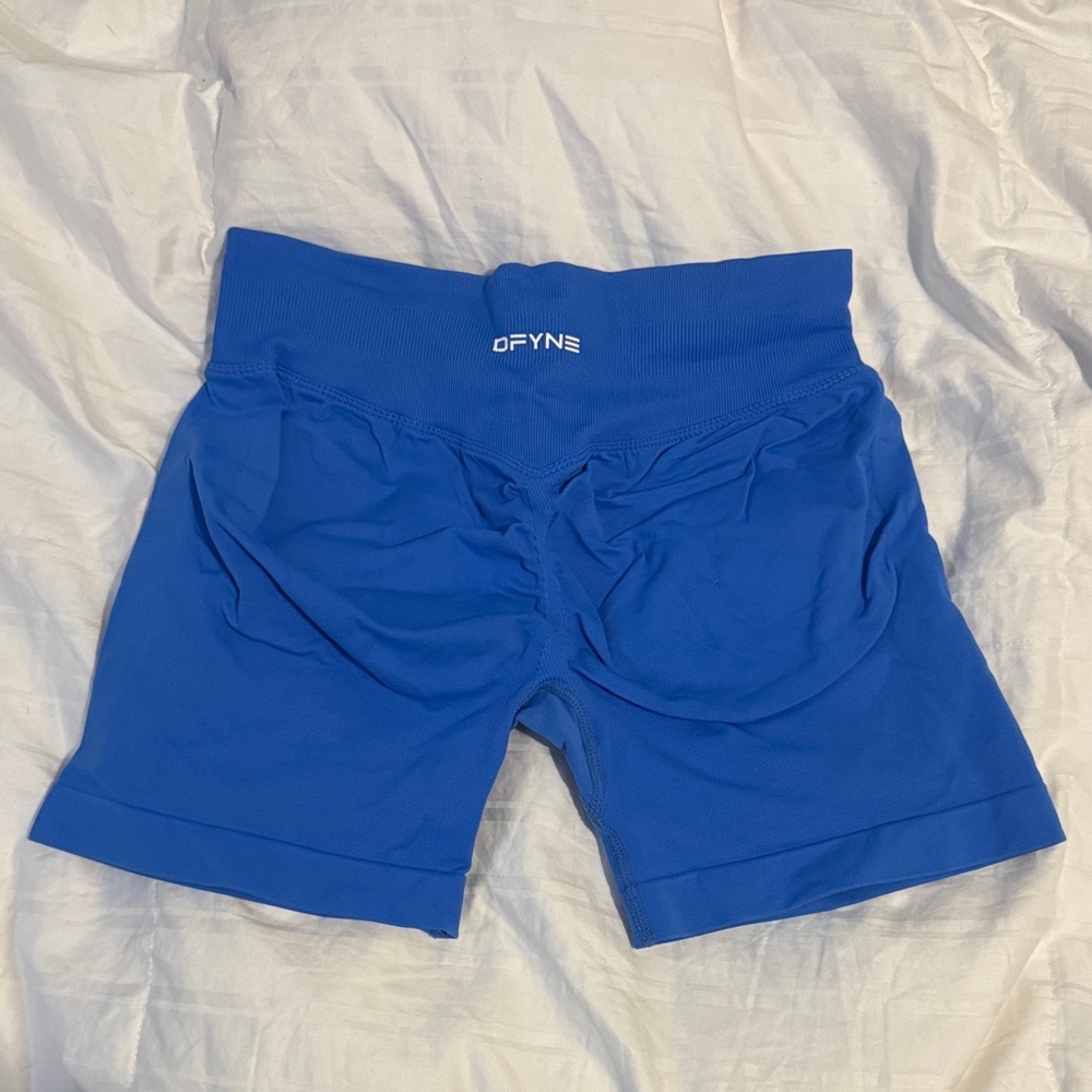 DYNE Women's Athletic Blue Shorts - Picture 2 of 2